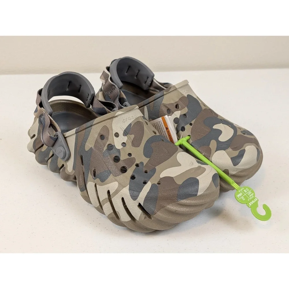 Crocs Echo Camo Redux Clog Men's 5 Women's 7 Unisex Slip On Shoes Sandals NWT